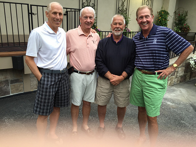 1965 OLL Graduates from left to right:  Mike Gyscek, Terry O'Connor, Bill Cooke, Bill Proal